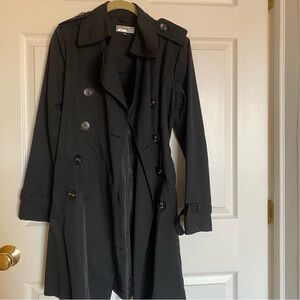 Giacca Black Long Trench Coat